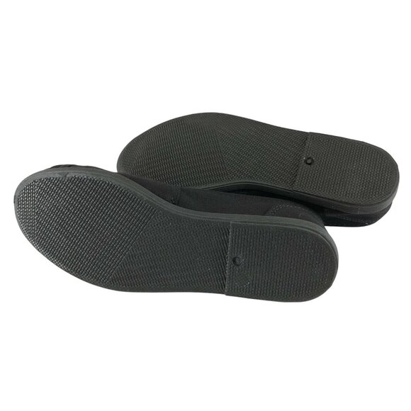 Daily Shoes Womens Canvas Flats Espadrilles Comfy Cushion Black Slip On Size 5.5 - Picture 4 of 6